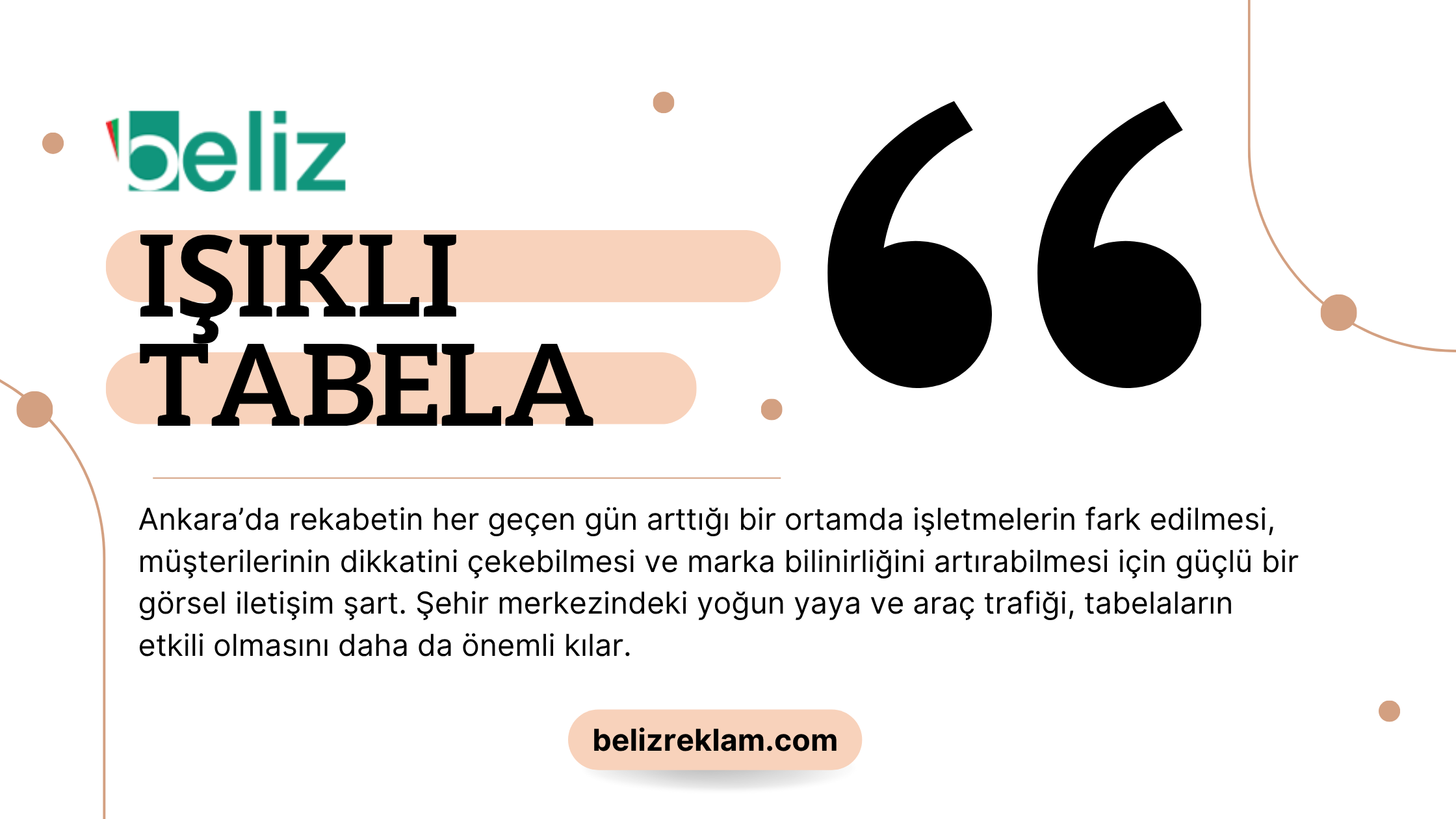 Ankara’da Işıklı Tabela ile Markanızı Öne Çıkarın