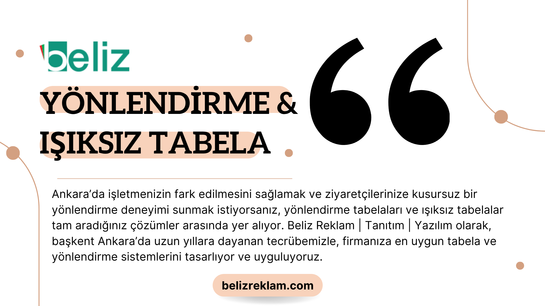 Yönlendirme & Işıksız Tabela