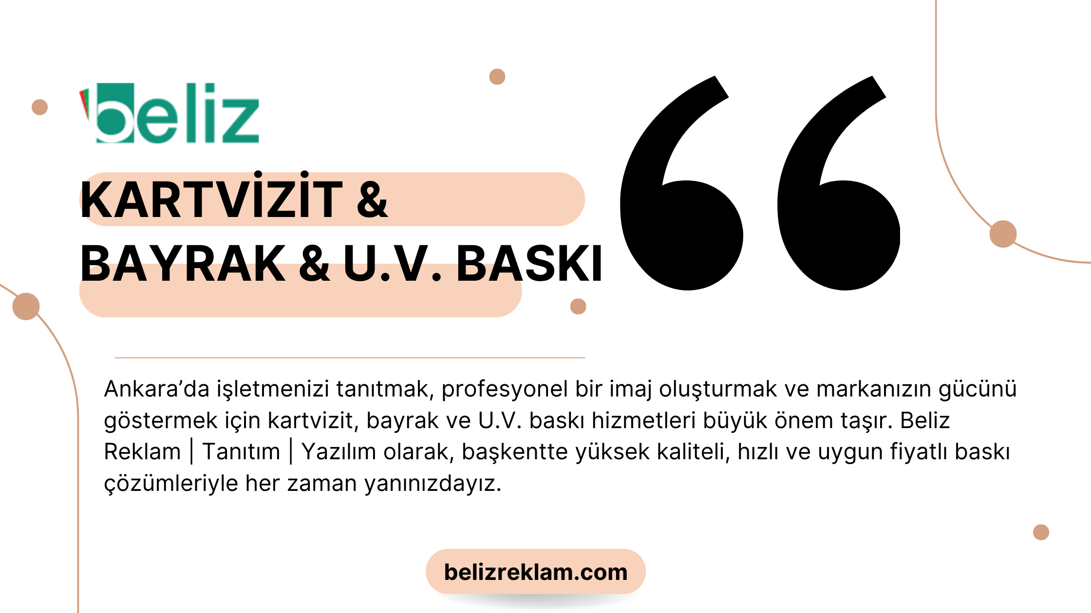 Kartvizit, Bayrak ve U.V. Baskı Hizmetleri