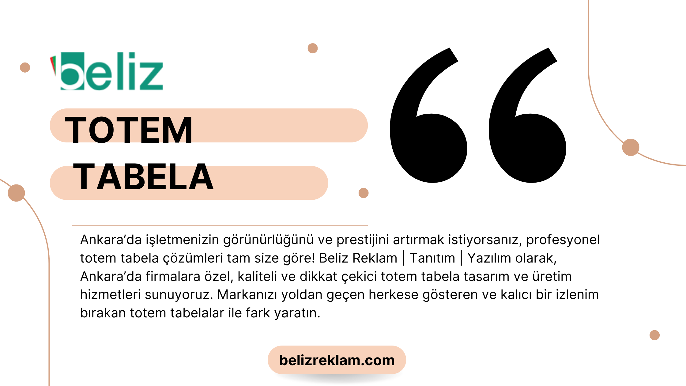 Ankara’da Totem Tabela ile Fark Yaratın